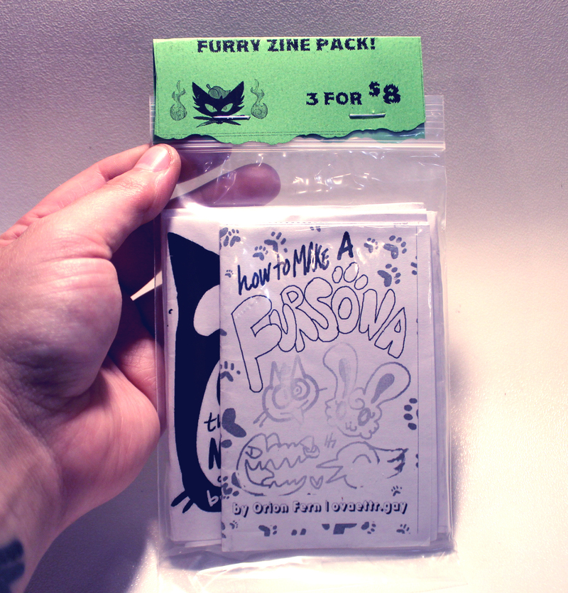 Furry Mini Zine Pack! (3ct) (PRINT)