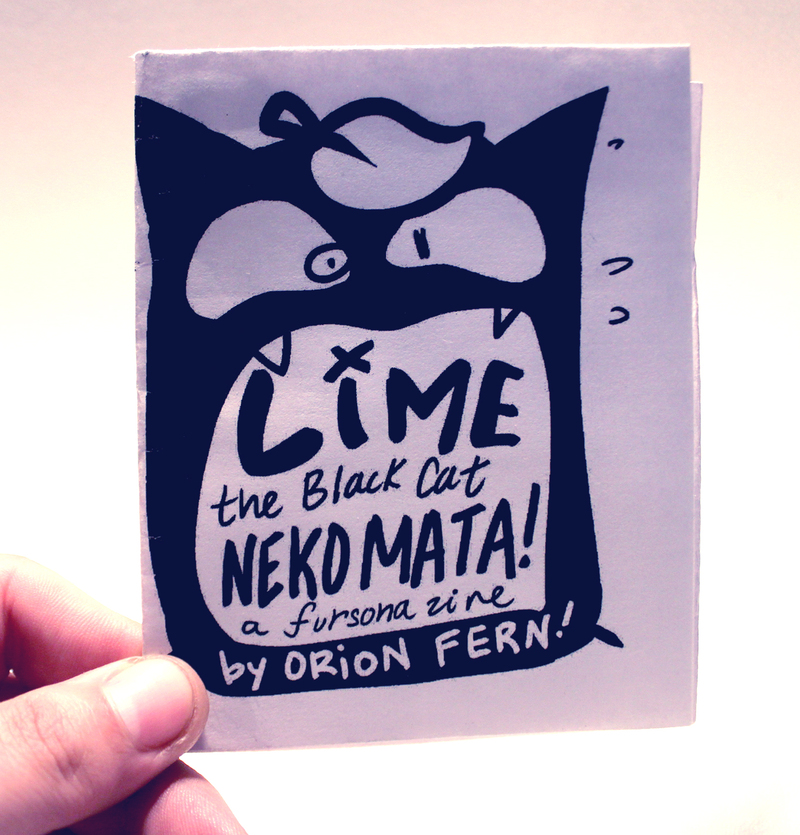 Lime the Black Cat Nekomata: A Fursona Zine (PRINT)