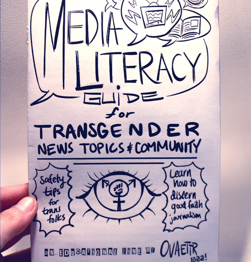 Media Literacy Guide for Transgender News Topics and Community Zine (PRINT)