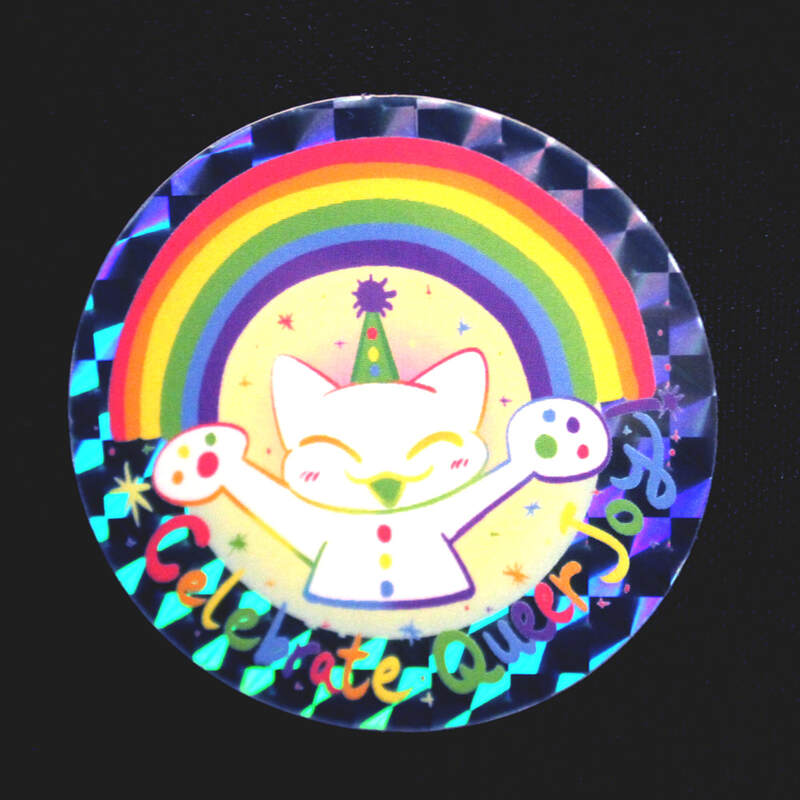Celebrate Queer Joy Prismatic Sticker