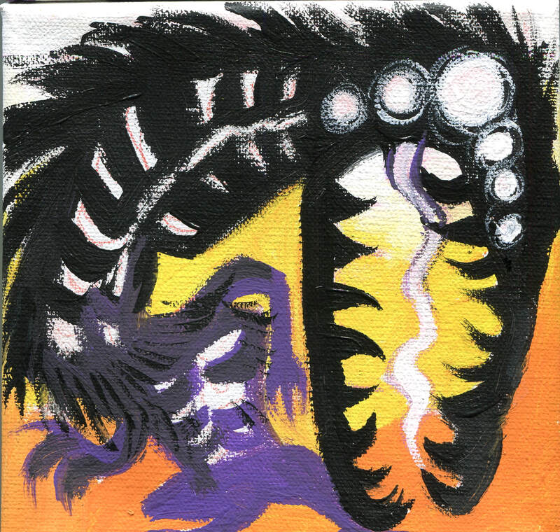 Beast of Burden Monster Painting (2023) [Original]