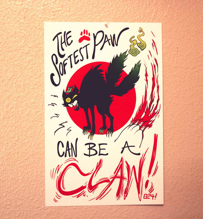 &quot;The Softest Paw Can Be A Claw&quot; Leftist/Workers Rights Poster (11&quot; x 17&quot;)