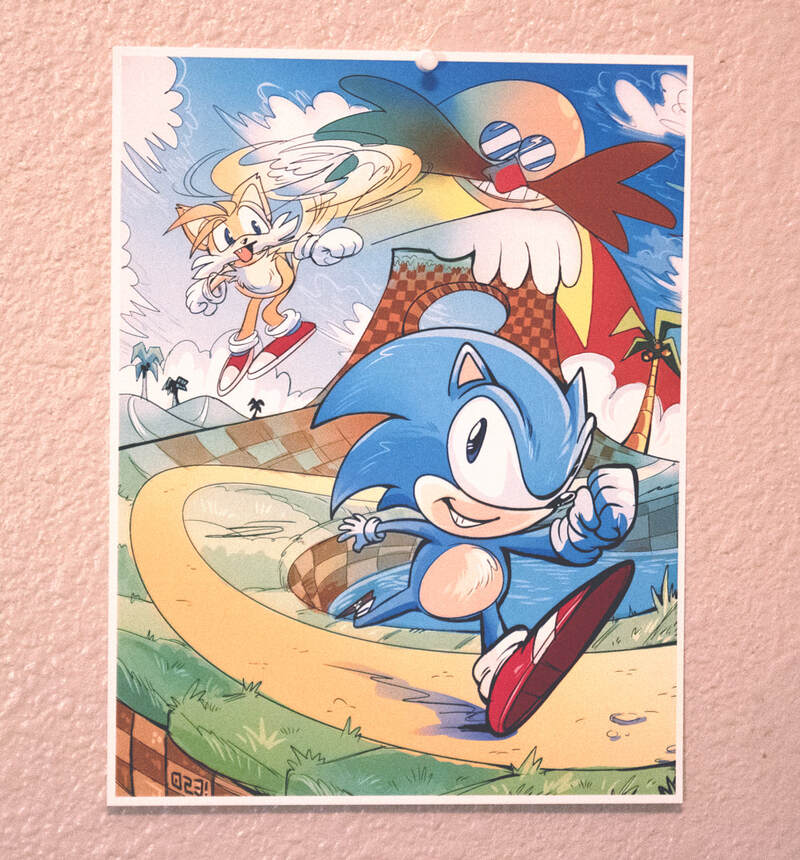 Sonic the Hedgehog (Classic) Print (8.5&quot; x 11&quot;)