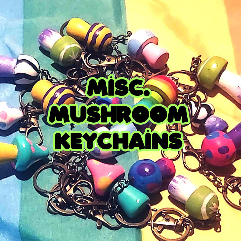 Mushroom Keychains (Subtle LGBTQ+)