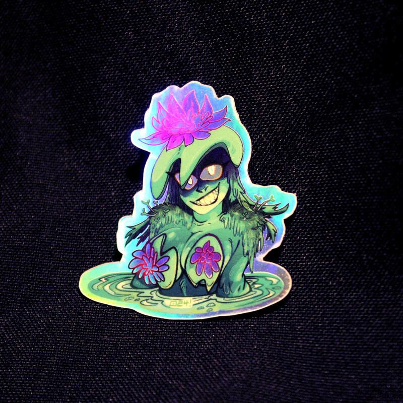 Pond Dryad 2&quot; Holographic Sticker