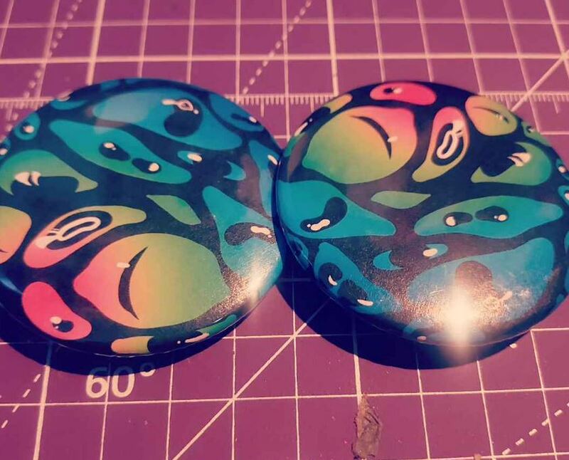 Demon Eyes 2.25&quot; Button