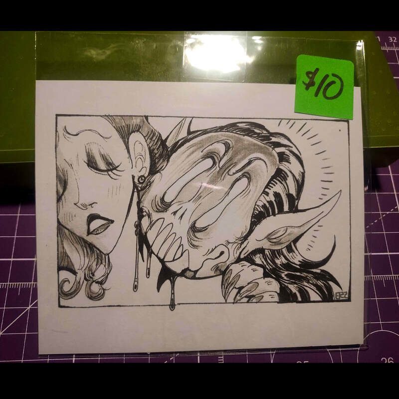 'Bite' Mini Print (5.5&quot; x 4.5&quot;) (Zine-o-ween)