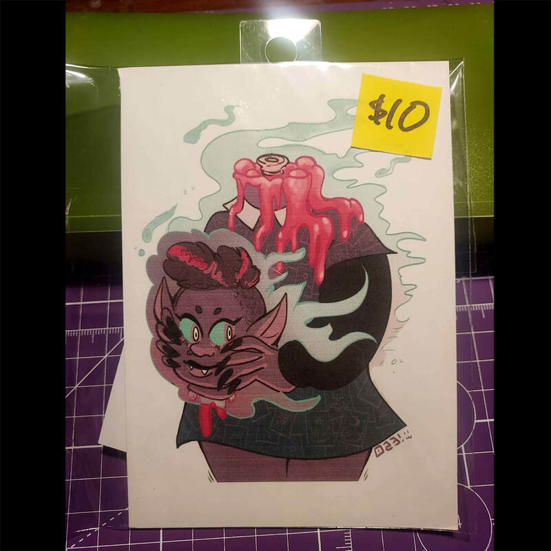 'Headless' Vampire Dullahan Mini Print (4&quot; x 6&quot;) (Monster Girl March)