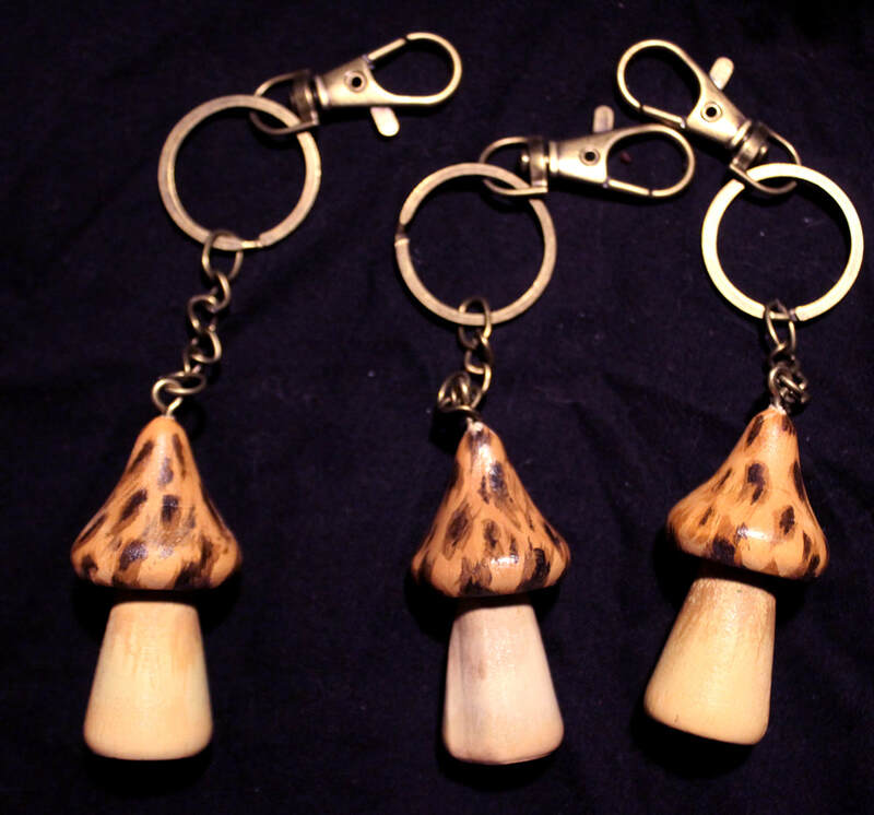 Morel Mushroom Keychain 3&quot;