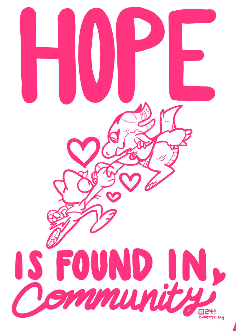 Hope is Found in Community 5&quot; x 7&quot; Mini Art Print