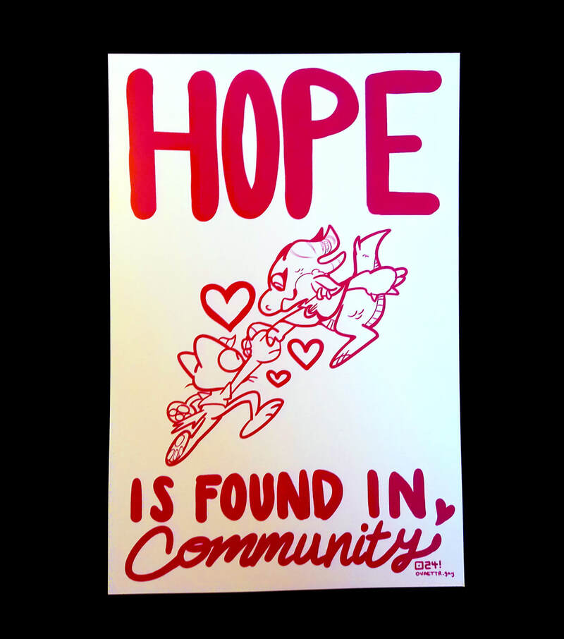 Hope Is Found In Community 11&quot; x 17&quot; Poster Art Print