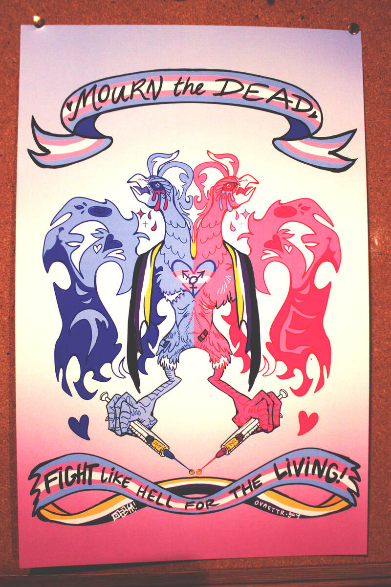 Trans Day of Remembrance Phoenix 11&quot; x 17&quot; Poster Art Print