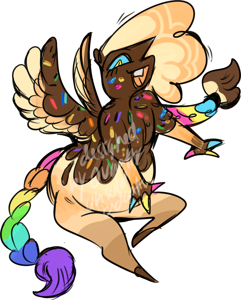 Adoptable: Sprinkle Donut Alicorn Character Design