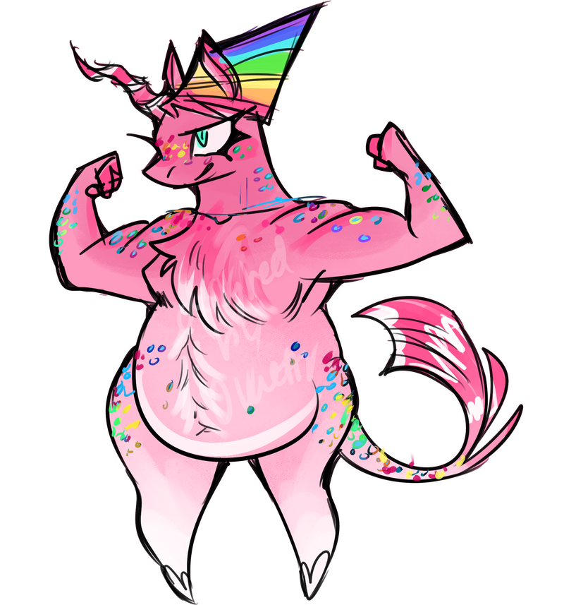 Adoptable: Circus Cookie Unicorn Character Design