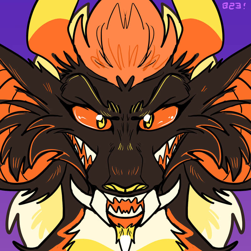 Adoptable: Candy Corn Behemoth