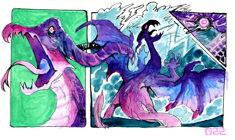 Mourning Storm Dragon [Original]
