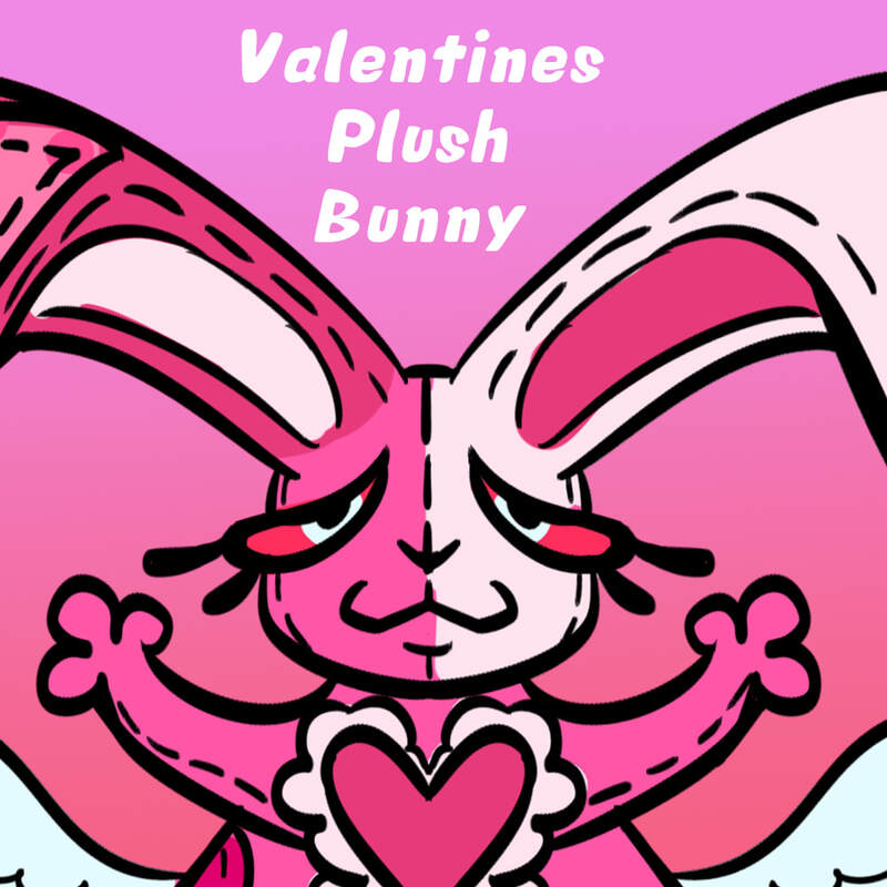 Valentines Plush Bunny Adoptable