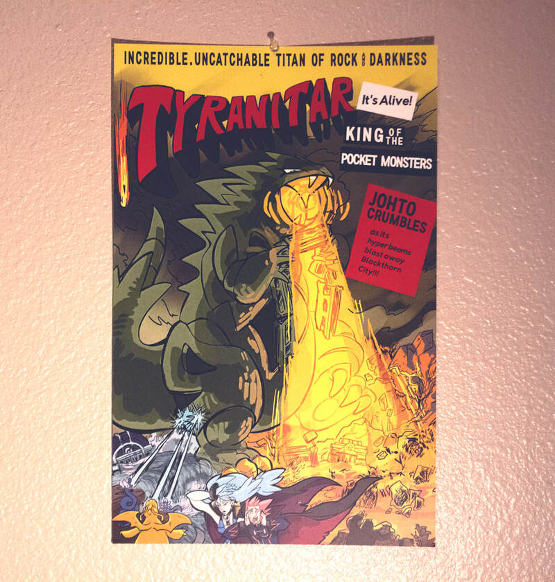 Tyranitar Poke'Zilla Poster (11 x 17&quot;)