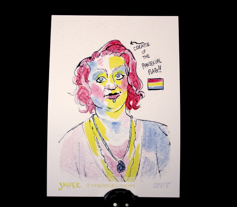 Jasper V - Pan Flag Creator - Pride Palette 5 x 7&quot; Print