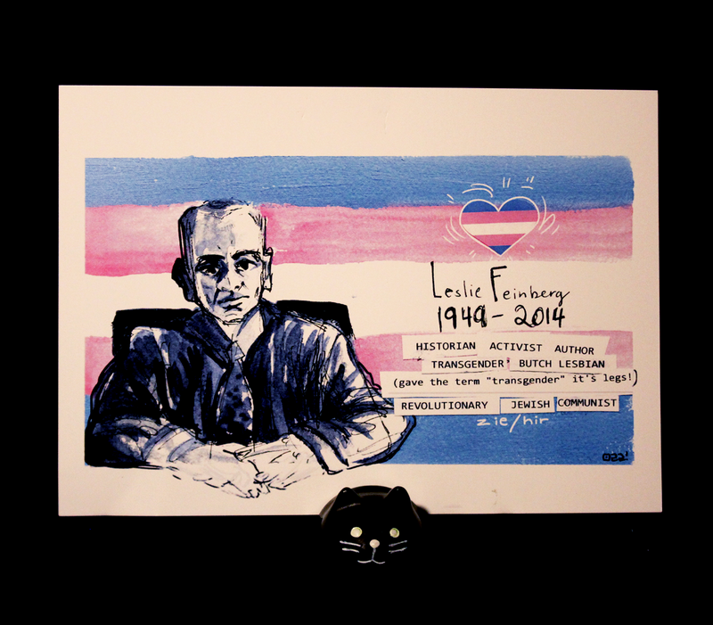 Leslie Feinberg Pride Palette 5 x 7&quot; Print