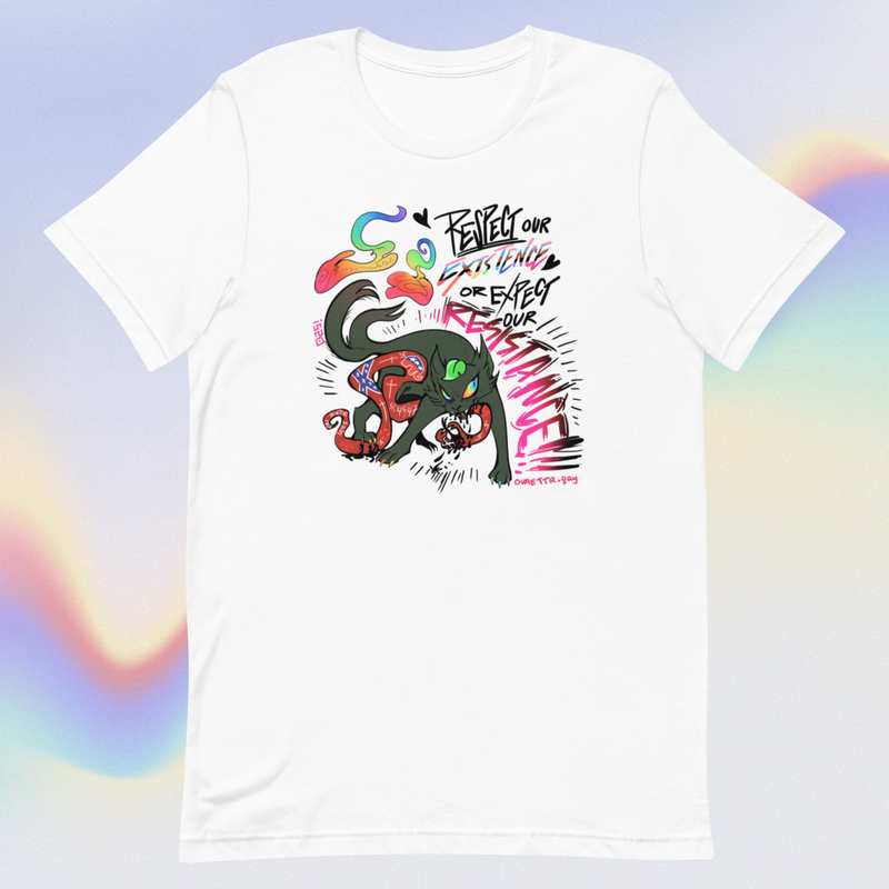 Respect Our Existence or Expect Our Resistance T-Shirt (SM - 5XL) (Bella + Canvas) (POD)