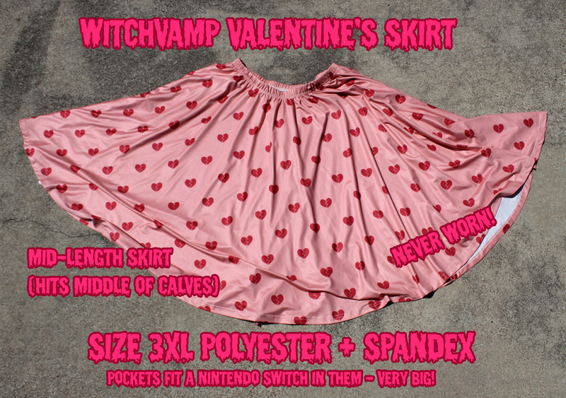 Secondhand WitchVamp Heartbreaker Skirt 3XL (NEVER WORN) 
