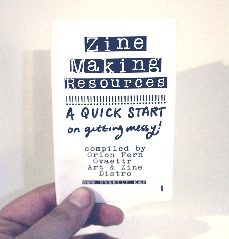 Zine Making Resources Mini Zine (PRINT)